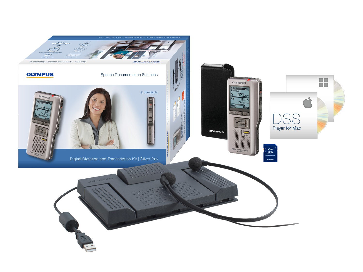 Olympus Dikte ve Transkript Kiti - Silver Pro