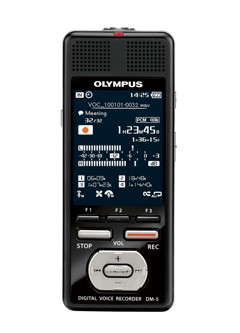 Olympus DM-5 Ses Kayıt Cihazı 8GB, 2043 saat, microSD