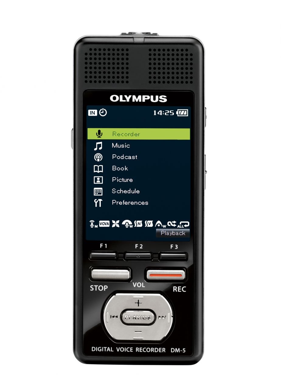 Olympus DM-5 Ses Kayıt Cihazı 8GB, 2043 saat, microSD