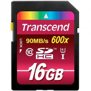 Transcend 16GB SDHC Class10 UHS-I 600X Hafıza Kartı