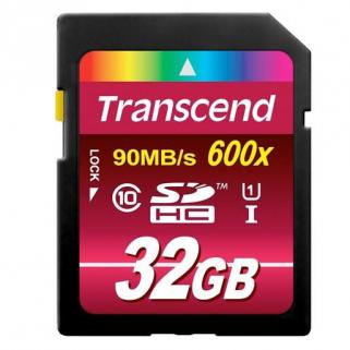 Transcend 32GB SDHC UHS-I 600x Class10 Hafıza Kartı