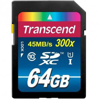 Transcend 64GB SHXC Class 10 UHS-I 300x Hafıza Kartı