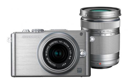 Olympus PEN E-PL3 Double Zoom Kit (Gümüş)