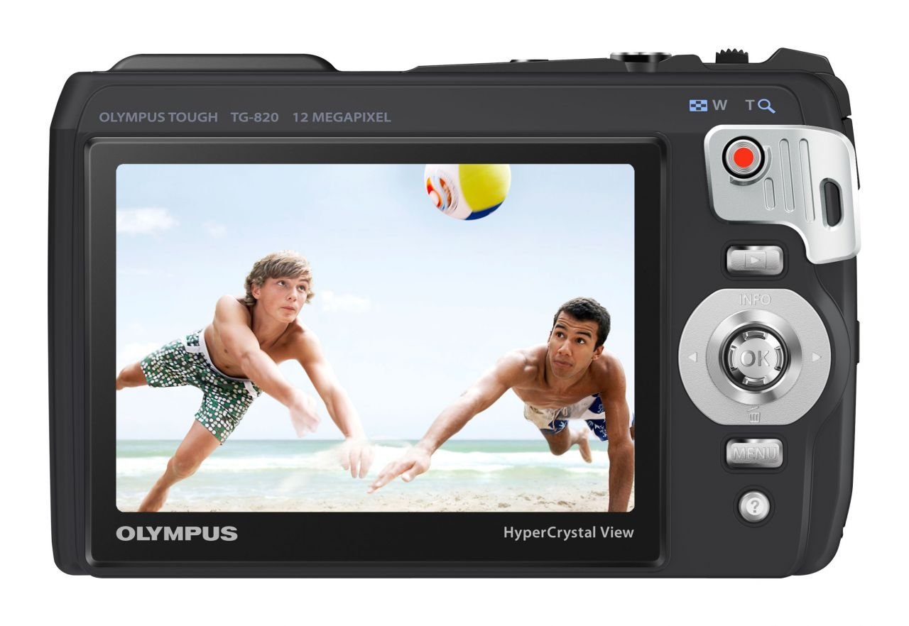 Olympus TG-820 12MP 5x geniş optik zoom 1080p HD Video - Siyah