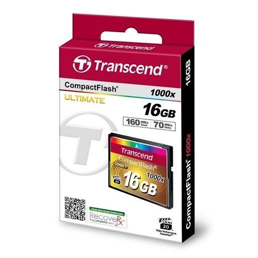 Transcend 16GB CF Kart 1000X TYPE I Hafıza Kartı