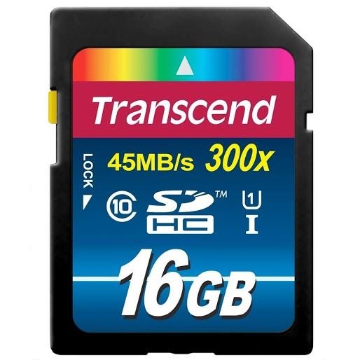 Transcend 16GB SDHC Class10 UHS-I 300X Hafıza Kartı