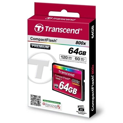 Transcend 64GB CF 800X Hafıza Kartı